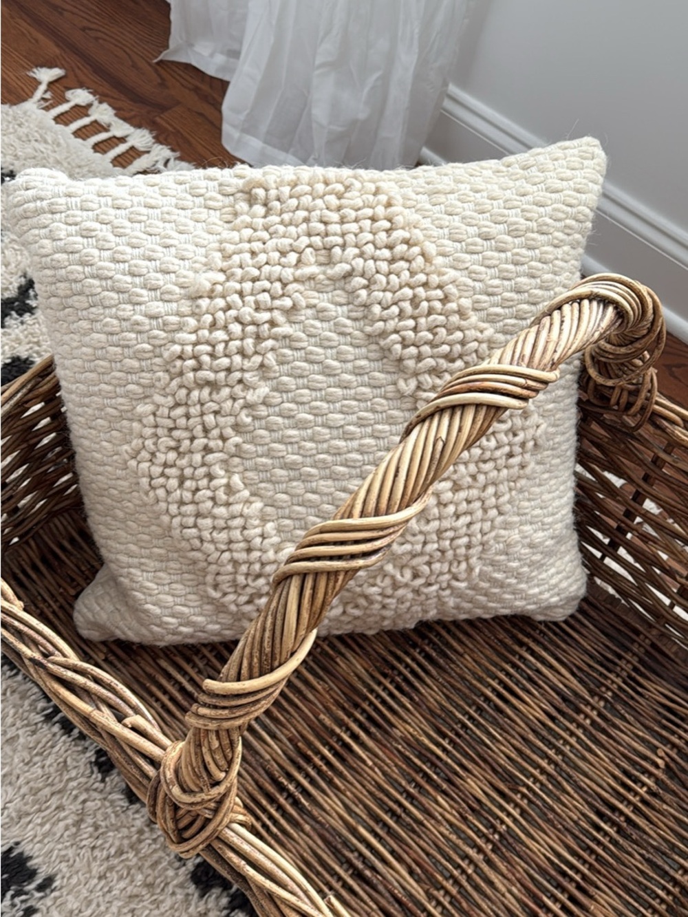 Magnolia Home Cream Solid Decorative Pillow
